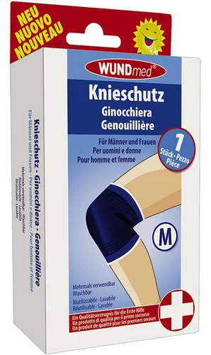 WUNDmed Knieschutz waschbar - Bandage zur Knieentlastung und Stabilität, ideal für Sport und Alltag, wiederverwendbar und in mehreren Größen erhältlich