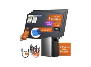 Solarway® Balkonkraftwerk 2000Wp - Komplettset für nachhaltige Energie - Solaranlage für die Steckdose mit 800W Leistung und 3,8 kWh EcoFlow Speicher – ideal für umweltbewusste Haushalte.