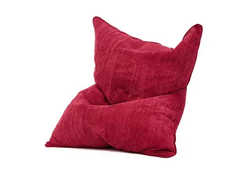 Green Bean XXL Sitzsack aus Cordstoff - Apfelrot, 370 Liter Füllung - XXL Sitzsack (180 x 140 cm) aus kuschelig-weichem Cordstoff mit abnehmbarem, waschbarem Bezug. Ideal für entspannte Stunden als Lounge Chair, Gaming-Sitz oder in der Leseecke.