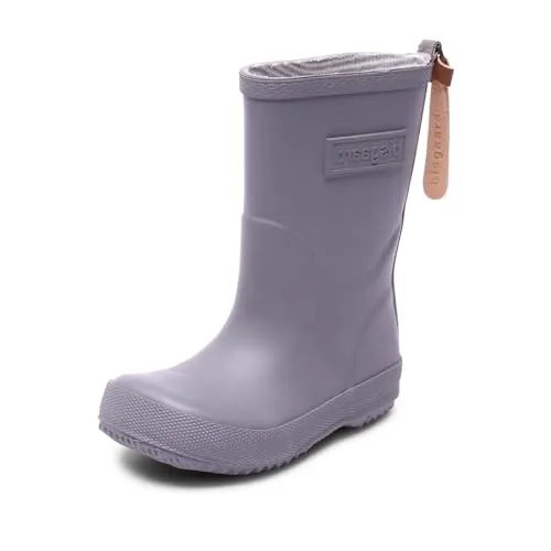 Bisgaard Unisex-Kinder Rubber Boot Basic Gummistiefel, Grau (70 grey), 33 EU - Stiefel für Jungen, handgefertigt aus wasserdichtem Naturkautschuk für trockene Füße und mit atmungsaktivem Baumwollfutter für höchsten Komfort.