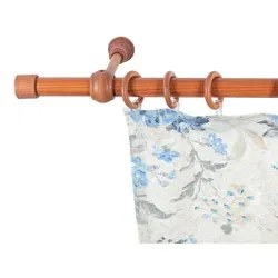 SN DECO GROUP Gardinenstange Cafiro, 1-läufig, 160 cm - Hochwertige Gardinenstange aus Holzwerkstoff, 1-läufig, ideal für Wandmontage. Erhältlich in verschiedenen Farben und Längen, inklusive Befestigungsmaterial für eine einfache Montage.