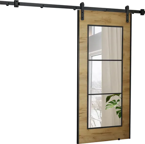 KIER FURNITURE POLI Wandhalterung Schiebetür – 86x205x1,6 cm - Eiche Craft