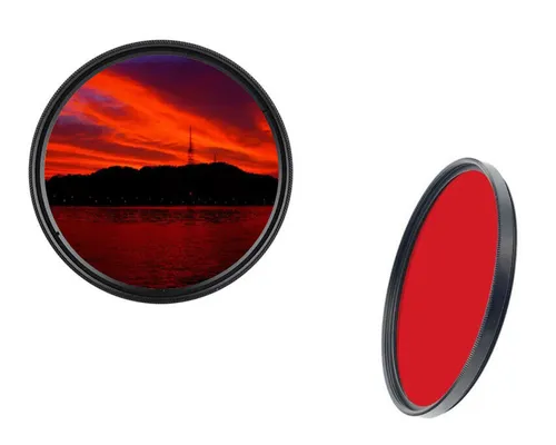 dHD DIGITAL Marken 72mm Farbfilter rot Full Filter Markenfilter 72 mm