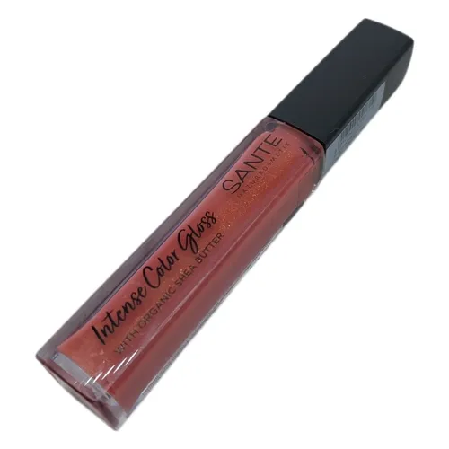Sante Naturkosmetik Natürlicher Lipgloss mit glänzendem Finish, Mit Sheabutter f