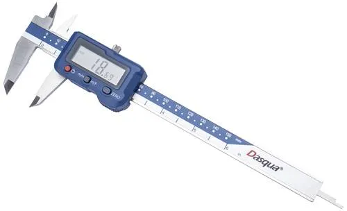 Dasqua Digitaler Messschieber 2000-2005 - Messschieber mit 150 mm Messbereich und 20% größerem Display für präzise Messungen, ideal für Werkstatt und Hobby.