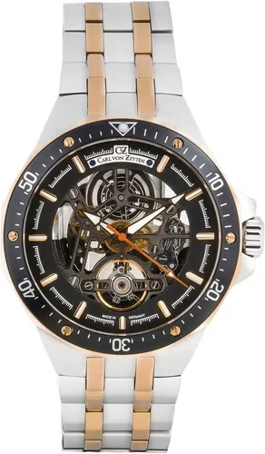 Carl von Zeyten Automatikuhr Urberg CVZ0094BKRM, Armbanduhr, Herrenuhr, Made in Germany, Mechanische Uhr