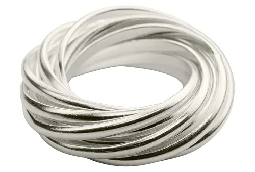 SILBERMOOS Damenring Mehrfachring aus 12 Einzelringen - Eleganter Ringe für Damen aus 925er Sterling Silber, leicht und angenehm zu tragen. Das verspielte Design vereint zwölf Ringe zu einem einzigartigen Schmuckstück.