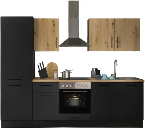 BASIC by Balculina Küchenzeile Turin, Breite 270 cm, wahlweise mit E-Geräten