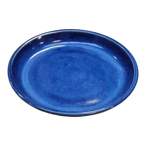 Teller / Untersetzer / Vogeltränke 24 cm Blau Frostfest von Teramico