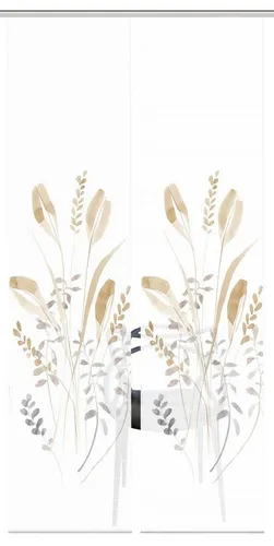 Schmidt Gard Schiebegardine 080944 AYENE – Halbtransparente Bambusoptik - Fertiggardinen in 260x60 cm, 100% recyceltes Polyester, ideal für Lichtdurchlässigkeit und Sichtschutz, perfekt für individuelle Fensterdekoration.