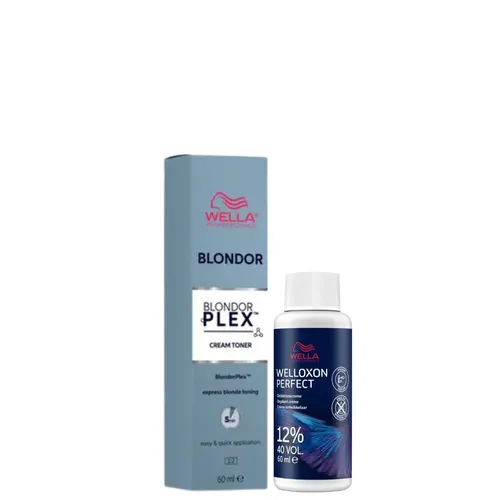 Wella BondorPlex Cream Toner /05 Scandi Rose + Welloxon Perfect 12% 60 ml