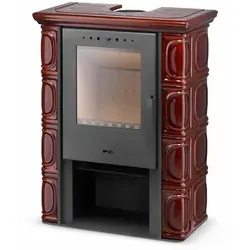 Kachelofen ELDUR Braun 6kW – Eleganter Kaminofen für Ihr Zuhause