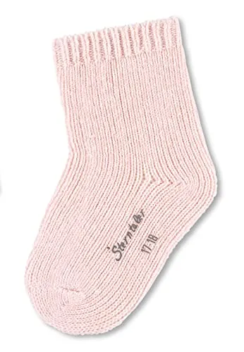 Sterntaler Baby - Mädchen Baby Socken Söckchen Uni Wolle, Rosa, 30