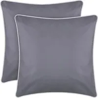 Bestlivings Outdoor Kissen mit weißer Paspel 2er Pack - Wasserabweisende Outdoor Kissen (45x45cm) mit eleganter weißer Paspel. Ideal für Terrasse und Balkon, robust und leicht zu reinigen. Perfekte Ergänzung für Ihren Außenbereich!