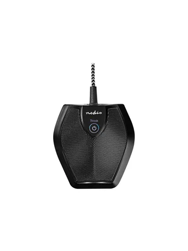 Nedis MICCU100BK - USB Mikrofon - Video & Mikrofon, hochwertiges USB-Mikrofon in Schwarz für klare Sprachaufnahmen und Streaming.
