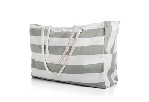 BigDean XL-Strandtasche Badetasche Strandtasche mit Reißverschluss Schwimmbad Tasche (Packung, 1-tlg., 1 stk), Waschbar bei 30°c