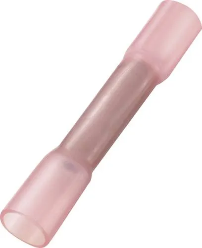 TRU COMPONENTS 739114 Stoßverbinder mit Schrumpfschlauch 0.50mm² Vollisoliert Rot 50St.