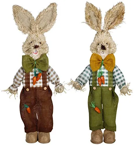Osterhasen Figuren Groß in braun von Bambelaa