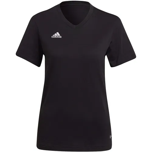 adidas Entrada 22 Tee Damen T-Shirt schwarz HC0438 L