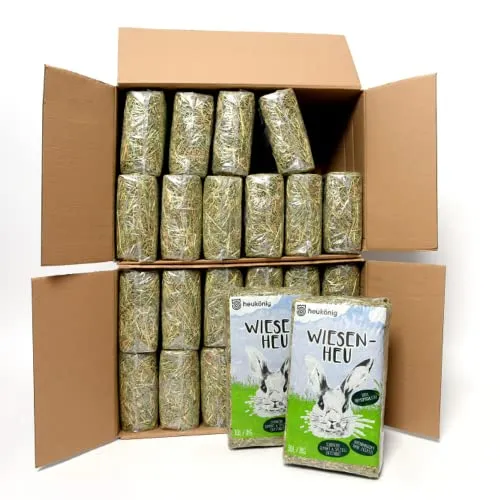 Wiesenheu in handlichen 1kg Beuteln (24kg) von heukoenig.de