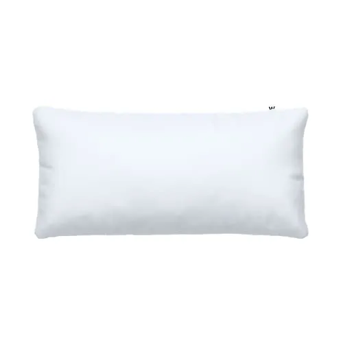 Wolkenfeld Mako Satin Kissenbezug 40x80 Weiß - 100% Baumwolle - Traumhaft weiche Kissenhülle mit verdecktem Reißverschluss