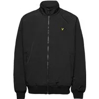 Lyle & Scott Outdoorjas Fleece gefütterte Trichterjacke Schwarz