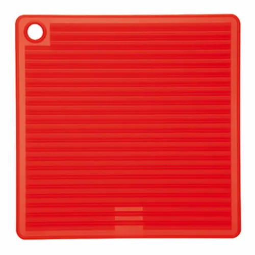 Mastrad Silikontopflappen, Topflappen, Untersetzer, Kochlappen, Silikon, Rot