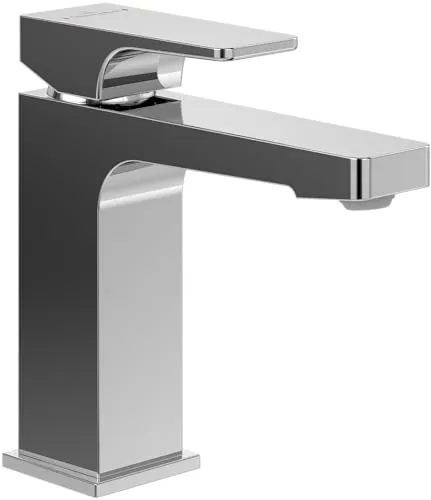 Villeroy & Boch Architectura Square Einhebel-Waschtischarmatur - Elegante Waschtischarmatur aus robustem Messing mit innovativem AirPlus-System für spritzfreien Wasserfluss und umweltfreundlichem Wassersparen. Ideal für ein stilvolles Badezimmer!