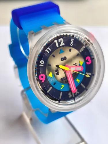 SWATCH BIG BOLD SB01K400 NEON HIELO von Swatch