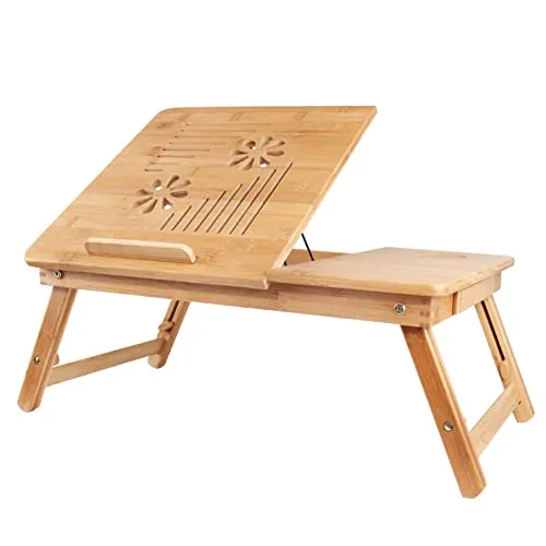 Todeco Laptoptisch, Laptopständer, Laptop Tisch für Sofa für Bett