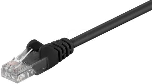 PATCH-C5U 05 SW - 0,5 m Cat.5e U/UTP-Netzwerkkabel, schwarz