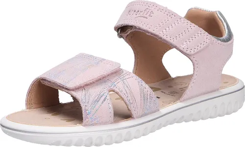 Superfit Mädchen Sparkle Sandale 5530, Rosa Silber, 35 EU - Wanderschuhe mit schmaler Passform, aus hochwertigem Leder für optimalen Komfort und Stil bei sommerlichen Abenteuern.