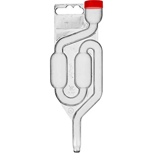 Browin 405590 Maxi Korken, Kunststoff, Gärspund Airlock Gärröhrchen Gärung Ventil Gärrohr Set,Transparent, 2.2 x 6 x 17.4 cm, 1-Einheiten 2.20 x 6 x 17.40 cm