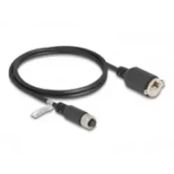 Delock M12 Kabel A-kodiert 8 Pin Buchse zu RJ45 - Sonstige Kabel & Adapter, ideal für industrielle Anwendungen dank robuster Bauweise und hoher Übertragungsqualität.