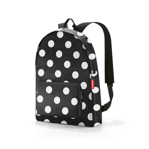 reisenthel mini maxi rucksack dots white - faltbarer kompakter Rucksack -wasserabweisend