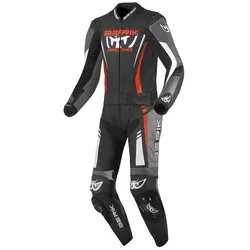 Berik Absolute GP2 2-Teiler Motorrad Lederkombi für Männer, Größe 54 - Motorradkombis mit perfekter Passform, perforiert für optimale Belüftung und Stretch-Einsätzen für mehr Bewegungsfreiheit.