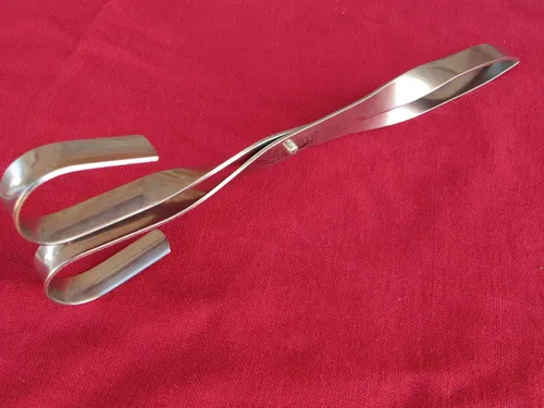 Grill Universal Zange V-Tong Edelstahl 28 cm Würstchen Gastro BBQ Shisha