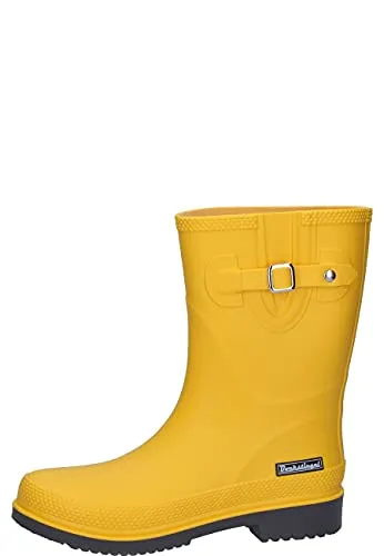 Bockstiegel Lotte-K Gummistiefel in Übergrößen - Gelb 10323_1 - Wanderschuhe: Halbhohe Damen Gummistiefel Lotte-K, wasserdicht, rutschfeste Sohle und komfortable Passform, ideal für nasses Wetter.