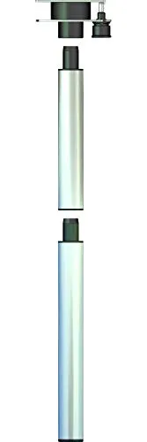 Ausdrehfuß Höhe 75,6 cm, grau