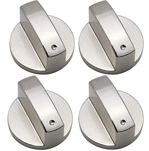 BOBOZHONG Gasherd knöpfe,4PCS Drehknopf Herd Gasherd Knöpfe Metall Gasherd Drehknöpfe Universal Zink Legierung Küche Herd Drehknopf Locks für Küchenherd Gasherd Backofen Küchengeschir(8mm)