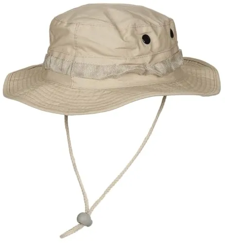FH Buschhut US mit Kinnband GI Boonie Rip Stop, XL, Khaki