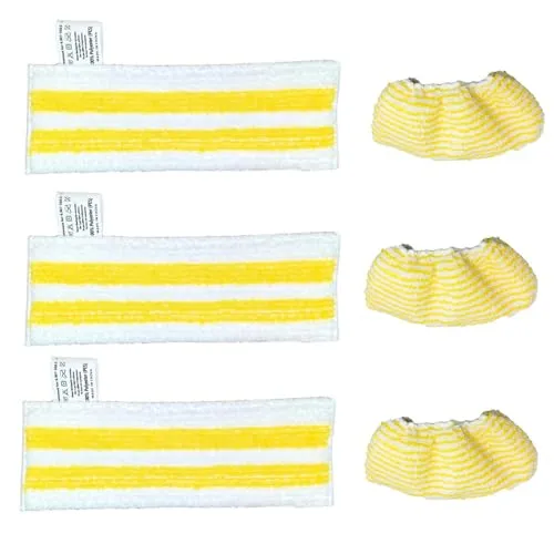 AVAENZO 6 Stück Mikrofaser-Tuchset für Kärcher Easyfix SC1 SC2 SC3 SC4 SC5 Dampfreiniger Zubehör Bodendüse Tücher Ersatzteile