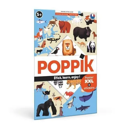POPPIK - Lernposter & Sticker Tiere der Welt, Poppik