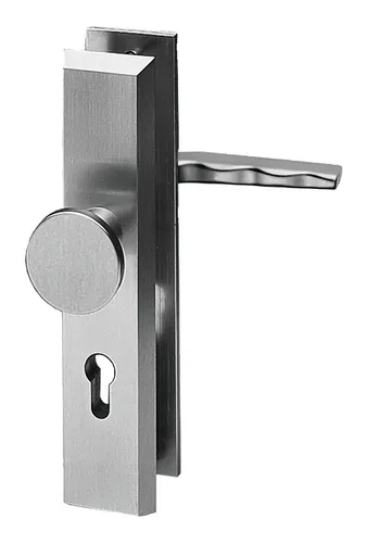 Dieckmann Türbeschlag Schutzgarnitur Massiv Rondo ES0 - Türsicherungen aus massivem Aluminium mit Oberflächenhärtung, ideal für hohe Sicherheit und Langlebigkeit. Perfekt für den anspruchsvollen Einsatz.