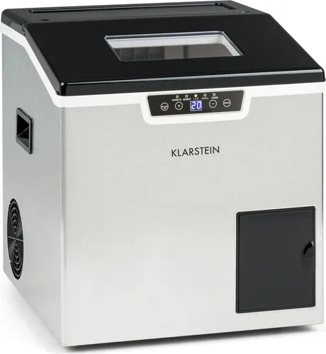 Klarstein Eiswürfelmaschine Icefestival Cube, 20kg Eis pro Tag - Eiswürfelmaschine für Bars und Events, produziert bis zu 20 kg Eis täglich und bietet zusätzlich die Möglichkeit, geraspeltes Eis für Cocktails herzustellen.
