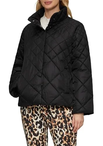 s.Oliver Steppjacke mit Stehkragen - Funktionsjacke mit Stehkragen und Reißverschluss, ideal für kühle Tage und lässigen Style dank Loose Fit.