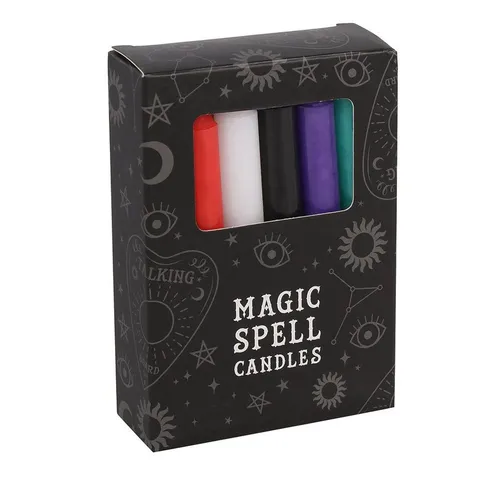 MystiCalls Stumpenkerze Wunschkerze, Black Magic, Hexenmagie, Achtung: Brennende Kerzen nie unbeaufsichtigt lassen!