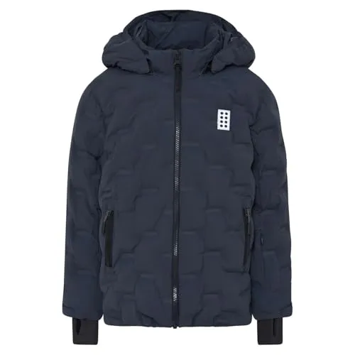 LEGO Kid's Jipe 706 Jacket - Skijacke Gr 104 blau - Funktionsjacke für Kinder, winddicht und wasserdicht, ideal für Wintersport mit Daumenschlaufen und Schneefang.