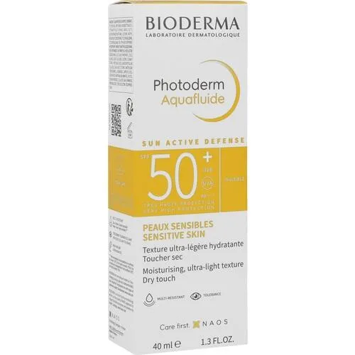 Bioderma Photoderm Aquafluide SPF50+ 40 ml - Sonnenschutzmittel mit hohem Lichtschutzfaktor, bietet optimalen Schutz für empfindliche Haut und ist leicht und nicht fettend.