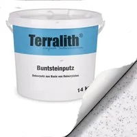 Terralith® Kunstharzputz Buntsteinputz Mosaikputz 1mm -15 kg- BSP1004 - Verarbeitungsfertiger Dekorationsputz für Innen- und Außenbereiche, hoch mechanisch belastbar und schmutzunempfindlich, ideal für strapazierte Bereiche.